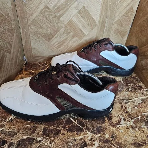 Footjoy superlites men's golf white shoes size 12.      158
