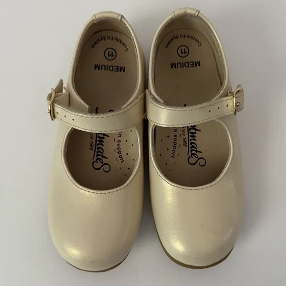 Footmates Laura Heirloom Pearlized Mary Jane Shoes Size 11