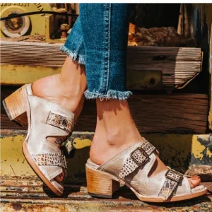 Freebird By Steven Women's Size 6 Caprice Heel Clog Sandal