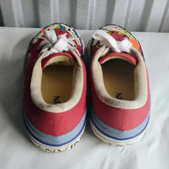Gallery Dept X Lanvin Melted Low Top Vulcanized Paint Splatter Sneakers