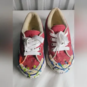 Gallery Dept X Lanvin Melted Low Top Vulcanized Paint Splatter Sneakers