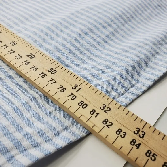 GAP Striped Oxford Button Down Long Sleeve Shirt Men's Blue &amp; White Size XXL New