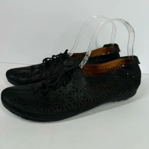 Gentle Souls Sol Zest Leather Perforated Cutout Oxford Lace-Up Flats Comfort 9