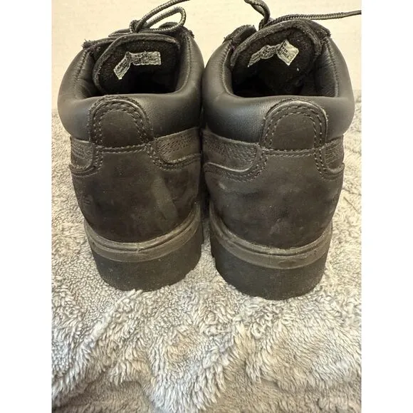 Gently Used Waterproof TImberland Black Leather Shoes with laces size Men's 8