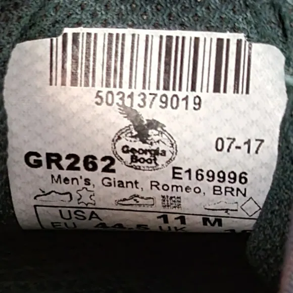 Georgia Boots Giant Romeo Brown Leather Oil Slip Resistant Shoes Soft Toe GR262