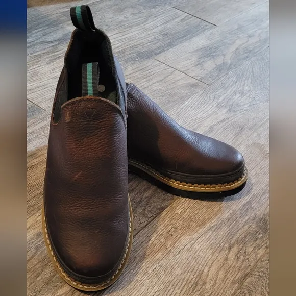 Georgia Boots Giant Romeo Brown Leather Oil Slip Resistant Shoes Soft Toe GR262