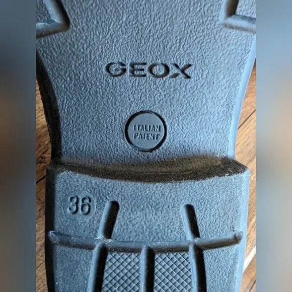 GEOX respira boys black dress shoes Size 36