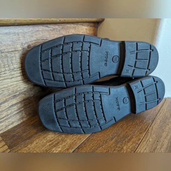 GEOX respira boys black dress shoes Size 36
