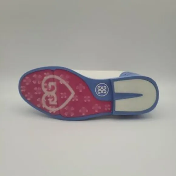 G/Fore Gallivanter Cap-Toe Women's Size 6 Snow Vista Blue Golf Shoes G4LS22EF04