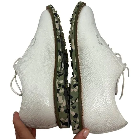 G/Fore Limited Edition Camo Gallivanter Golf Shoes - Snow/Olive Men's Sz. 11W