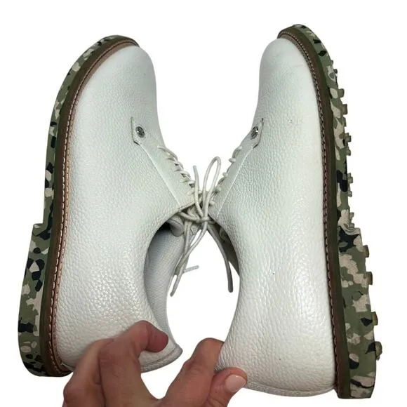 G/Fore Limited Edition Camo Gallivanter Golf Shoes - Snow/Olive Men's Sz. 11W