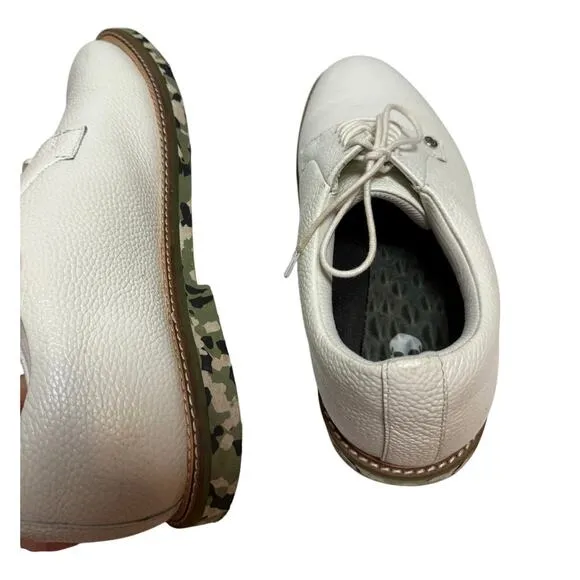 G/Fore Limited Edition Camo Gallivanter Golf Shoes - Snow/Olive Men's Sz. 11W