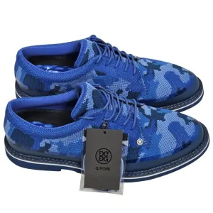 G/FORE Men's Gallivanter Tuxedo Camo Knit Racer Blue Golf Shoes G4