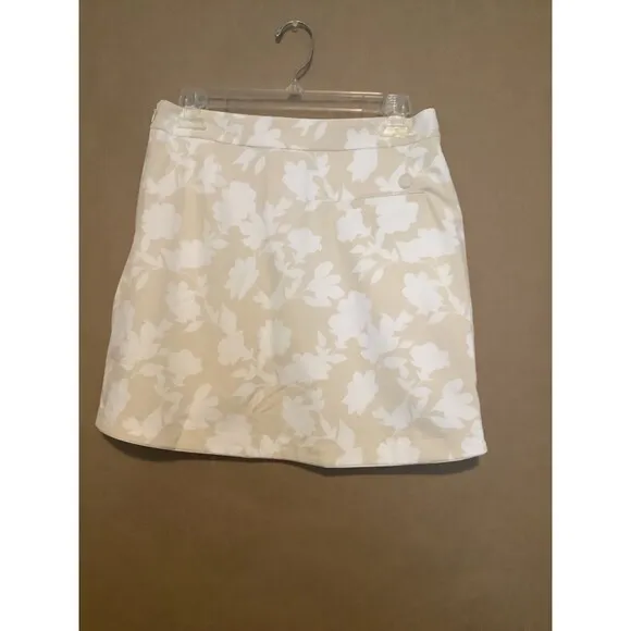 G/FORE Tonal Floral Women's Skort Size 2 Tan Golf NWT MSRP $145