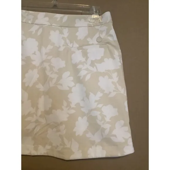 G/FORE Tonal Floral Women's Skort Size 2 Tan Golf NWT MSRP $145