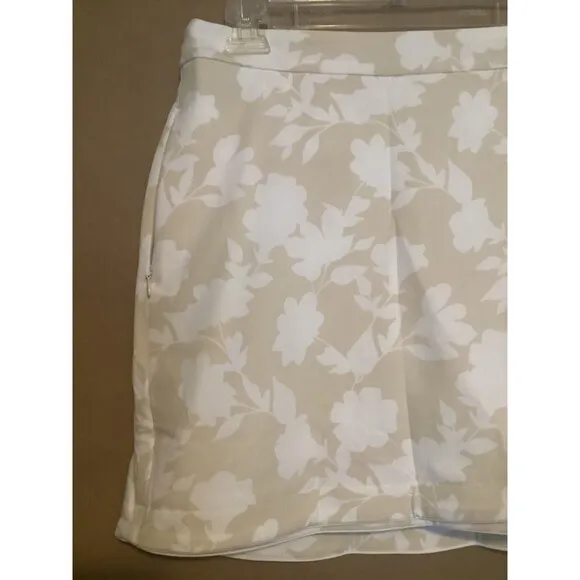 G/FORE Tonal Floral Women's Skort Size 2 Tan Golf NWT MSRP $145