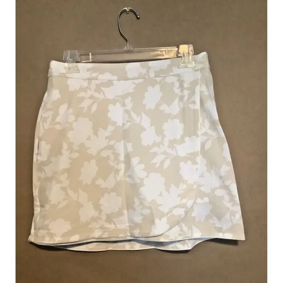 G/FORE Tonal Floral Women's Skort Size 2 Tan Golf NWT MSRP $145