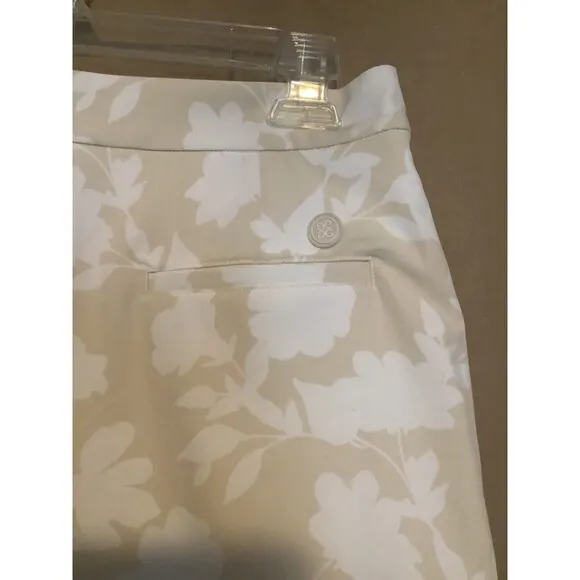 G/FORE Tonal Floral Women's Skort Size 2 Tan Golf NWT MSRP $145