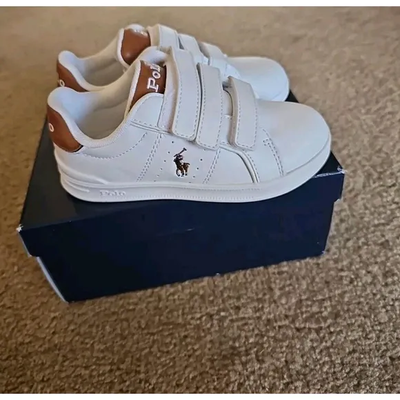 Girl's Shoes Polo Ralph Lauren Kids Heritage Court III (Little Kid) Size 10C NEW