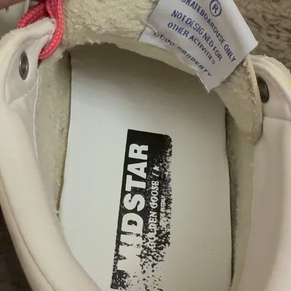Golden Goose Women's High-Top Sneakers - White and Pink- Size EU 41