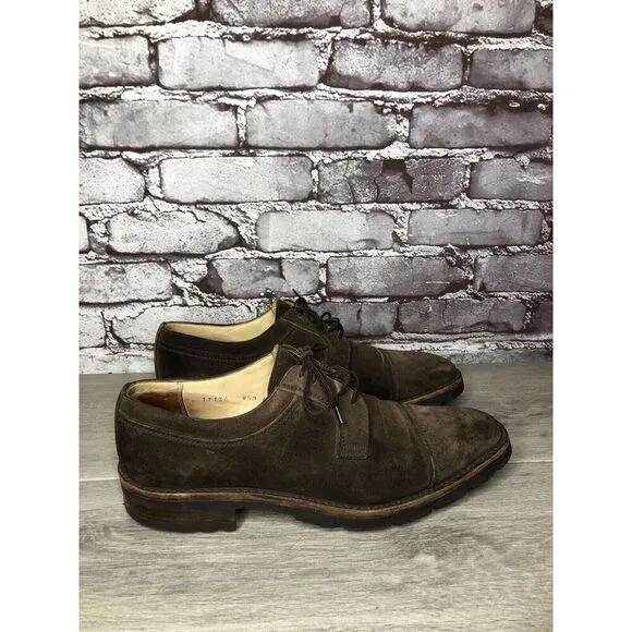 Gravati Vibram Brown Suede Leather Cap Toe Oxfords Shoes Men’s Sz 8.5M US/42EU