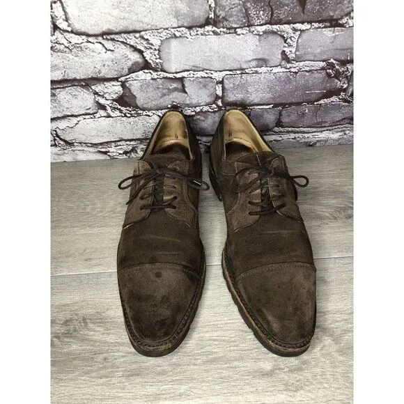 Gravati Vibram Brown Suede Leather Cap Toe Oxfords Shoes Men’s Sz 8.5M US/42EU