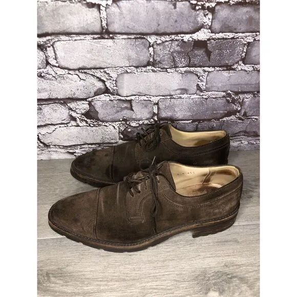 Gravati Vibram Brown Suede Leather Cap Toe Oxfords Shoes Men’s Sz 8.5M US/42EU