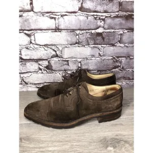 Gravati Vibram Brown Suede Leather Cap Toe Oxfords Shoes Men’s Sz 8.5M US/42EU