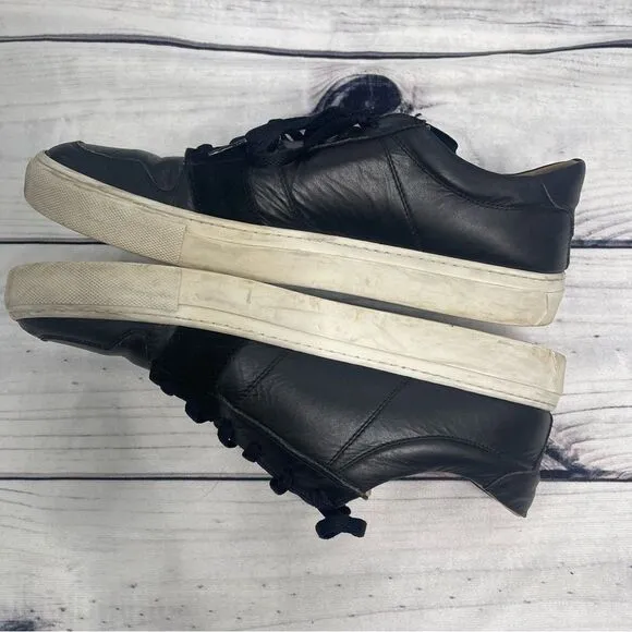 Great Brooklyn Men's Sneakers Shoes Size 13  Triple Black Made In Italy