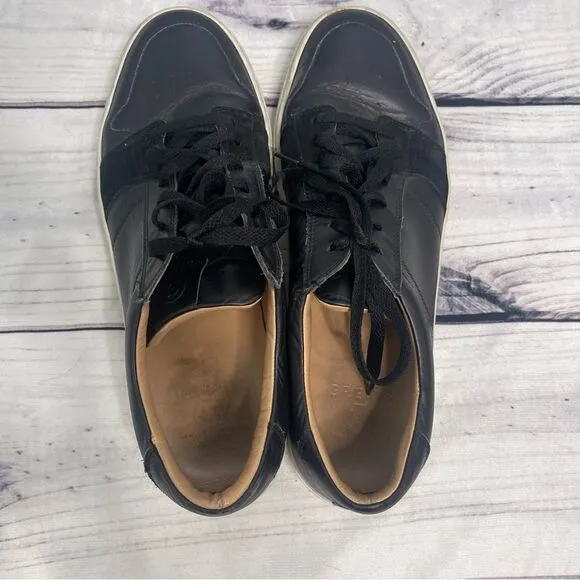 Great Brooklyn Men's Sneakers Shoes Size 13  Triple Black Made In Italy