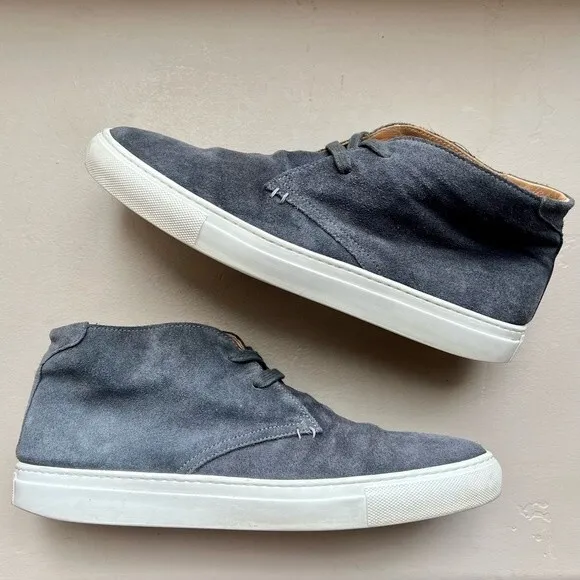 Greats Born In Brooklyn Royale Gray Suede Lace Up Chukka Boots Shoes Men's 10