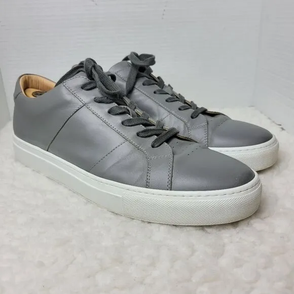 Greats Brooklyn Royal Men’s  Sneakers Size 14  Low Top Gray Leather Shoes Great