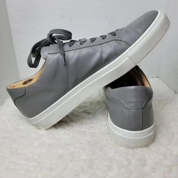 Greats Brooklyn Royal Men’s  Sneakers Size 14  Low Top Gray Leather Shoes Great
