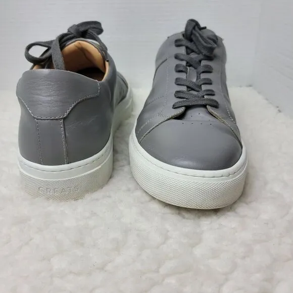 Greats Brooklyn Royal Men’s  Sneakers Size 14  Low Top Gray Leather Shoes Great