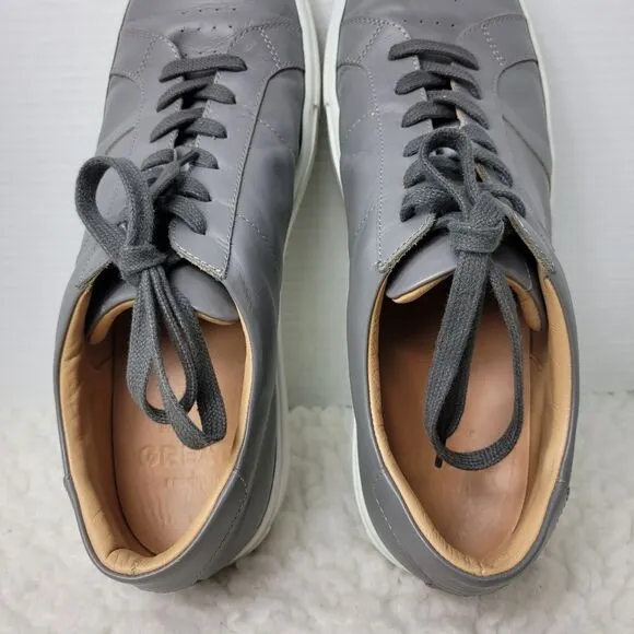 Greats Brooklyn Royal Men’s  Sneakers Size 14  Low Top Gray Leather Shoes Great