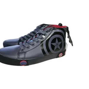 Ground Up Gray Captain America Hi-Top Sneaker Men Marvel, New! Never Worn!