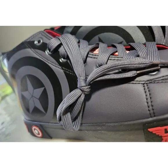 Ground Up Gray Captain America Hi-Top Sneaker Men Marvel, New! Never Worn!