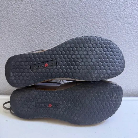 Haflinger Sandals Womens Size 10 Shoes Gray Eva Lace-Up Flats Suede