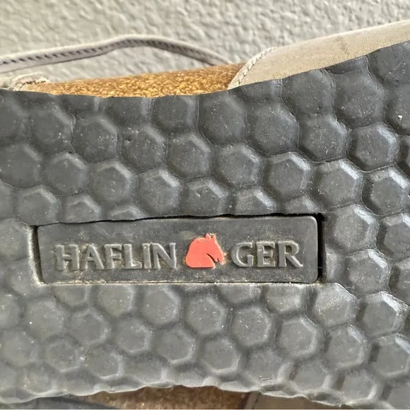Haflinger Sandals Womens Size 10 Shoes Gray Eva Lace-Up Flats Suede