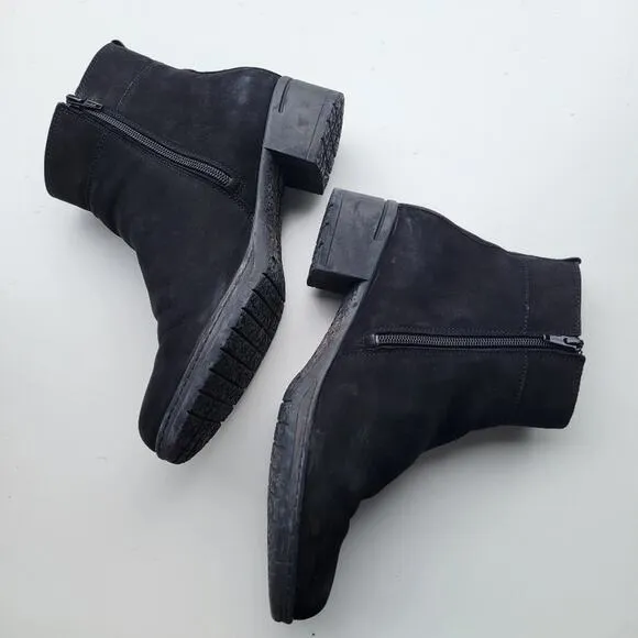Hartjes Women's Blues Boot Black Suede 9.5