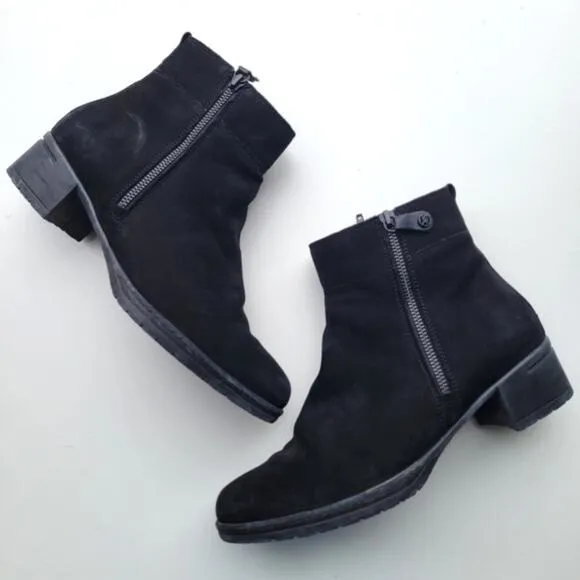 Hartjes Women's Blues Boot Black Suede 9.5