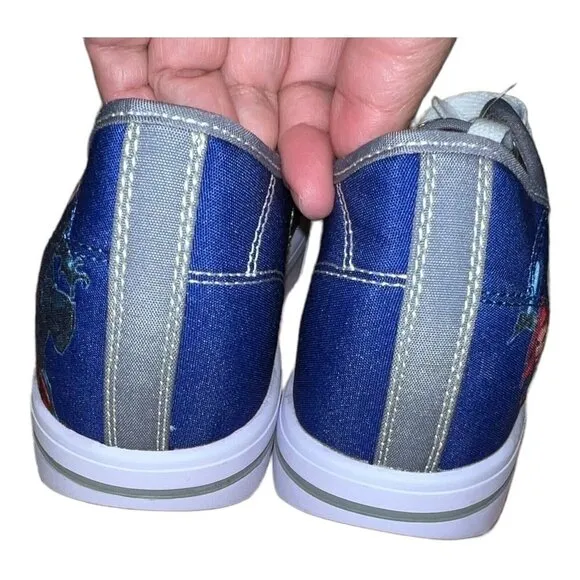 HEELYS Youth Blue Marvel AVENGERS Low Top Lace Up Wheeled Skate Shoes