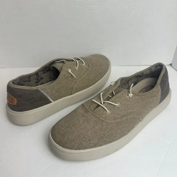Hey Dude Conway Craft Sneakers Men's Size 11 Casual Lightweight Comfort Shoes