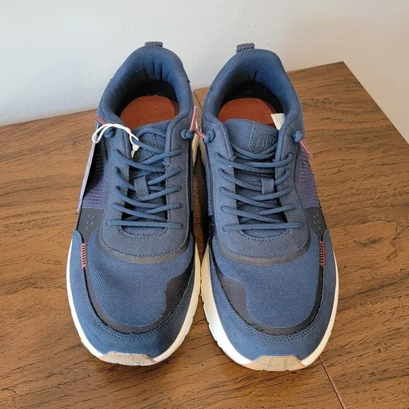 Hey Dude Mens Shoes NWT Sirocco Alta M Essentials Navy White Sneakers Size 11