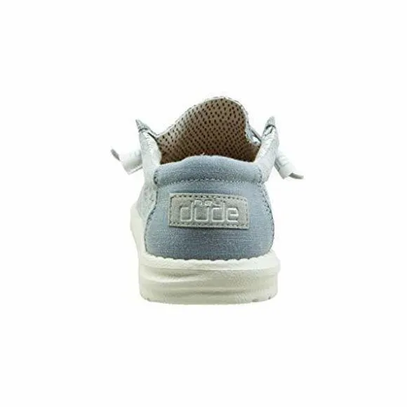 HEY DUDE MEN’S WALLY CHAMBRAY BLUE SIZE 8 | MEN’S SHOES | MEN'S LACE UP LOA