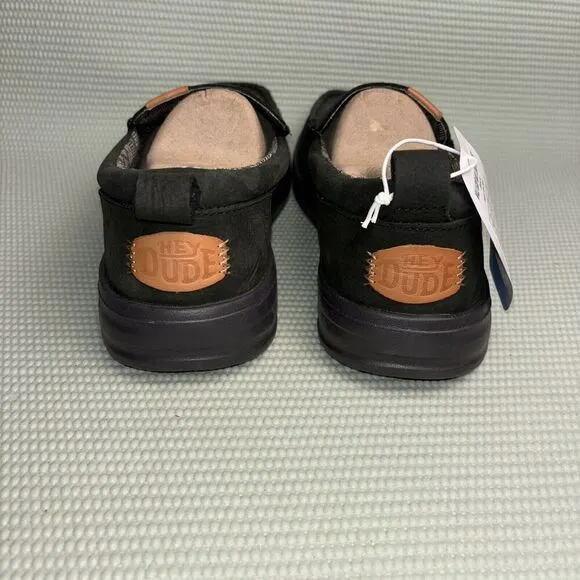 Hey Dude Wally Grip Moc Craft Leather Comfort Shoes Men’s Size 10 Slip On NEW