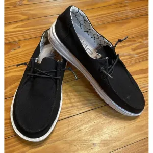 Hey Dude Wendy Linen‎ Black Size 3