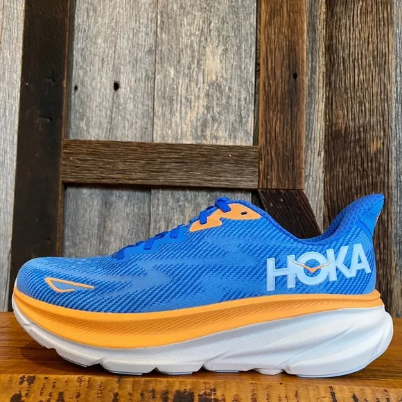 HOKA® M Clifton 9 Men’s Running Shoes in Coastal Sky All Aboard Size 10.5D