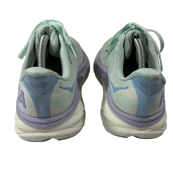 Hoka One Clifton 9 Sunlit Ocean Lilac MistWomens Sz7 Wide Running