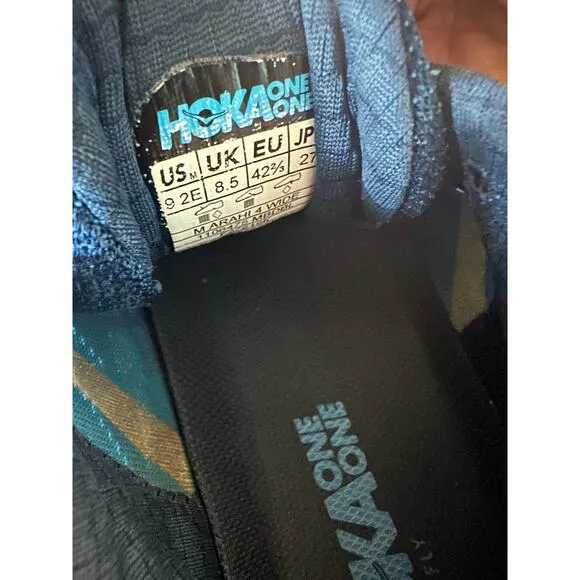 Hoka One One Arahi 4, Size 9 2E, Blue and Orange